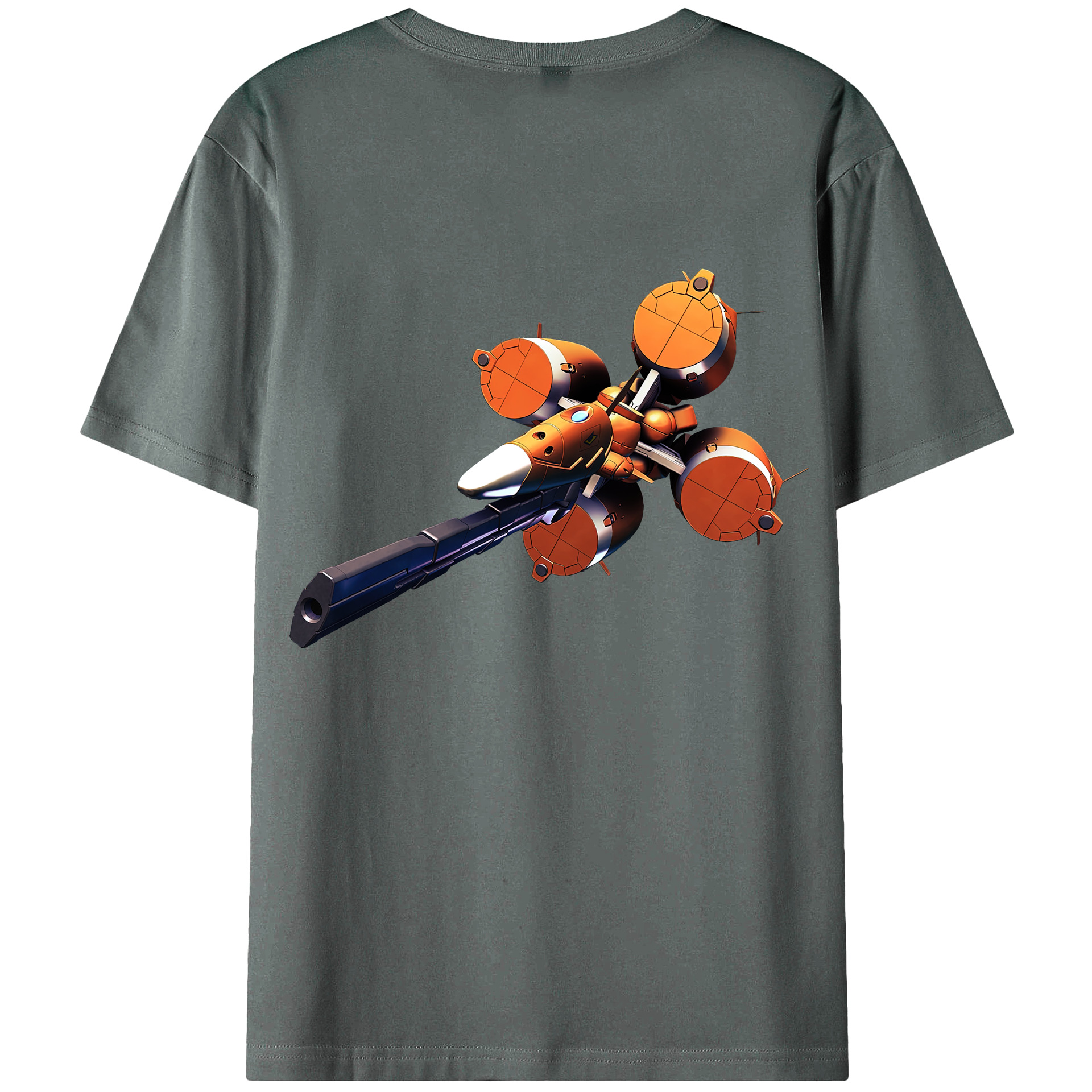 （画像用） 機動戦士ガンダム Mobile Suit Gundam 綿100％ メンズ半袖Tシャツ（バックプリント） 通気性